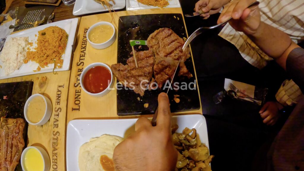 Ribeye Steak cutting